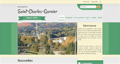 Desktop Screenshot of municipalite.saint-charles-garnier.qc.ca