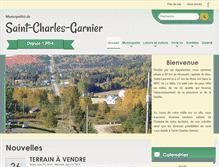 Tablet Screenshot of municipalite.saint-charles-garnier.qc.ca